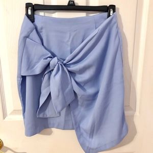 Design lab front tie skirt